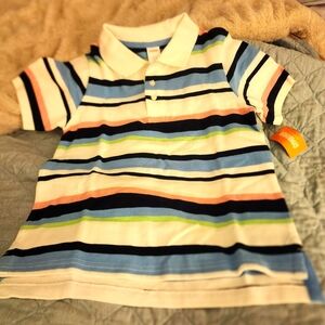 Nwt Sz 7 Gymboree Striped Kids Polo Shirt